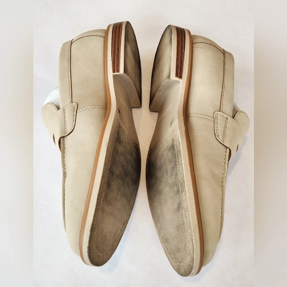 || TOMMY HILFIGER || Dime slip-ons loafers shoes vegan cream beige sz 8